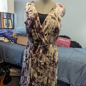 Vera Wang faux wrap Dress